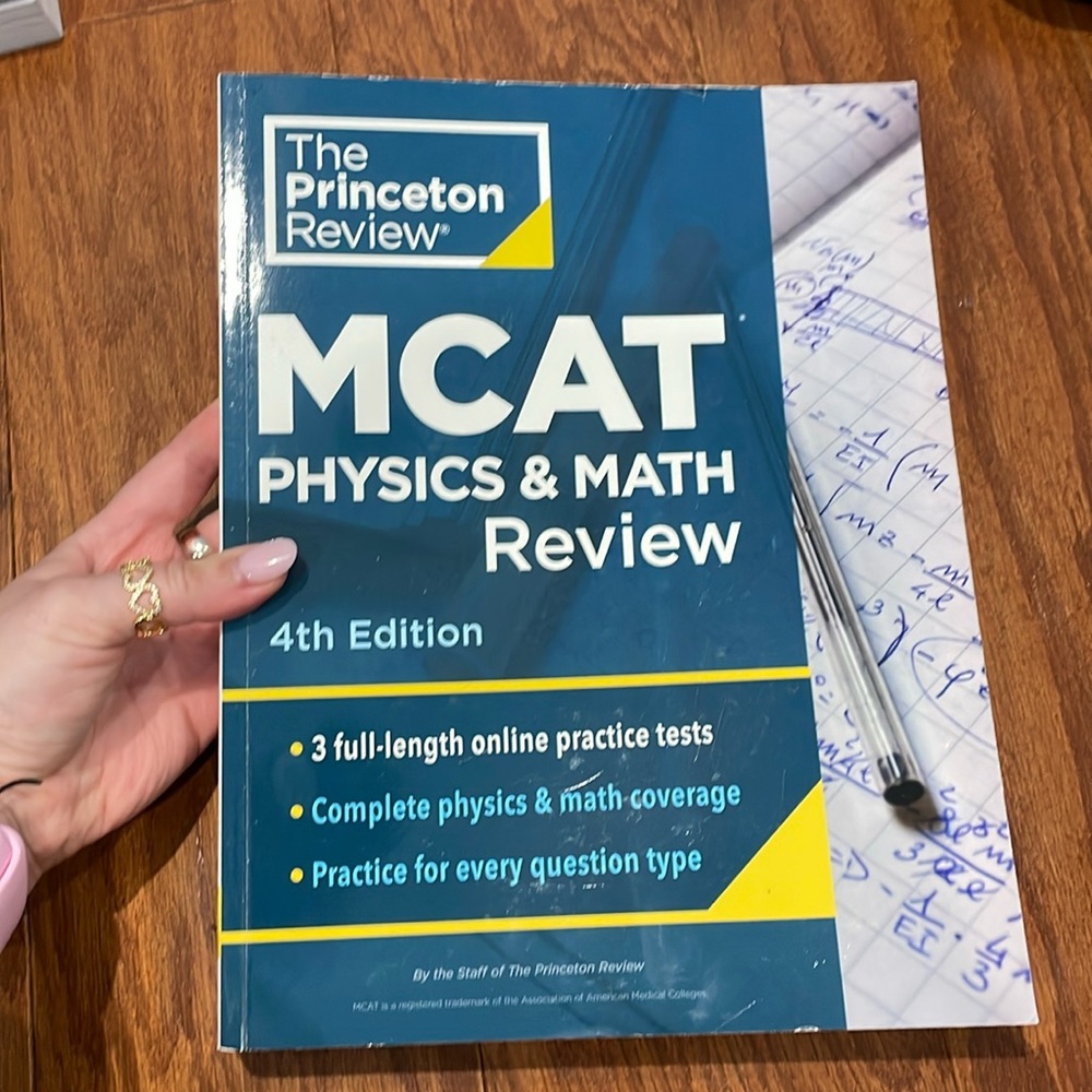 (4 books!) The Princeton Review MCAT Psych& Soc, Biochem, Organic Chem, Physics
